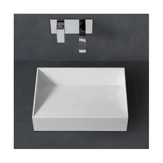 Раковина накладная ABBER Stein AS2623 белая матовая