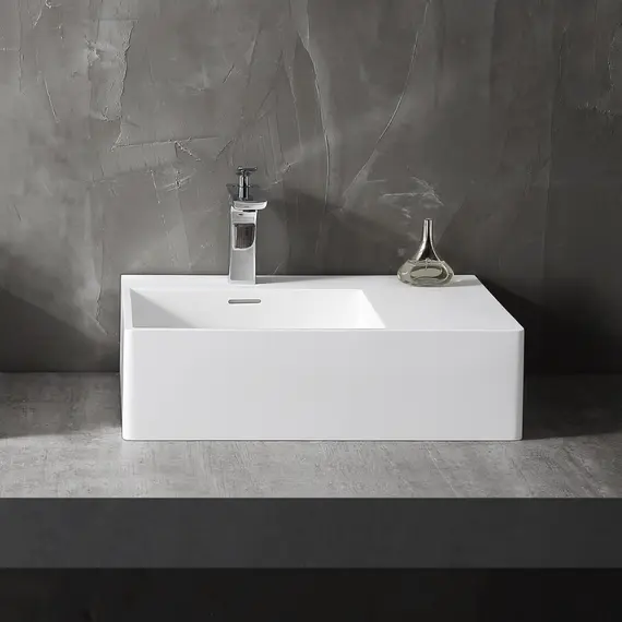 Раковина подвесная ABBER Stein AS2644 L/R белая матовая