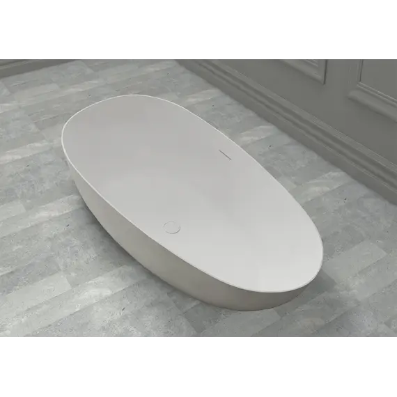 Ванна из искусственного камня ABBER Stein белая матовая