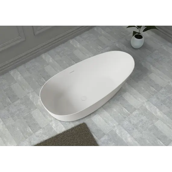 Ванна из искусственного камня ABBER Stein белая матовая