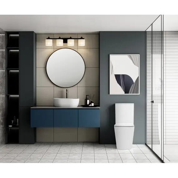 Унитаз ABBER Rechteck AC1210TMW компакт белый матовый, безободковый, смыв торнадо