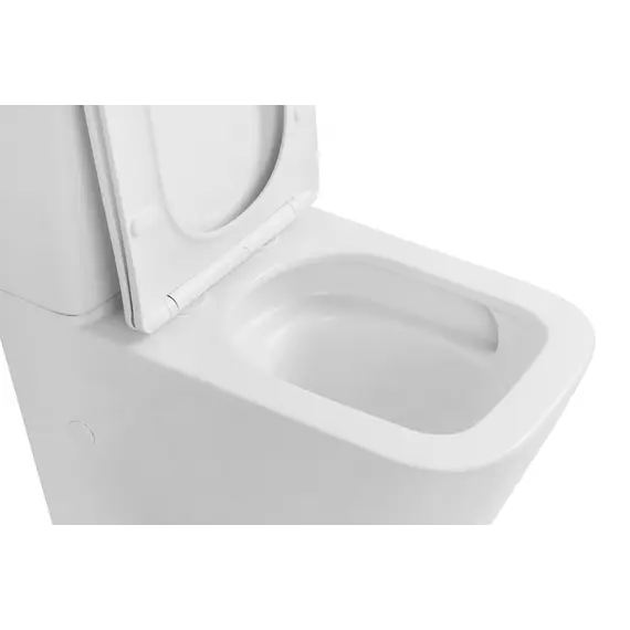Унитаз ABBER Rechteck AC1210TMW компакт белый матовый, безободковый, смыв торнадо