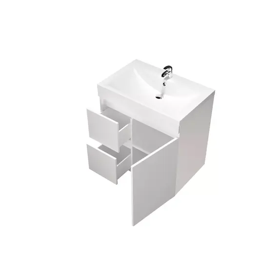 Тумба напольная без  раковины 1Marka Cube 75/100