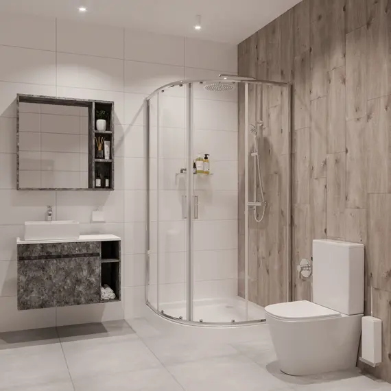 Душ. ограждение NOVA NG-6607-08 четверть круга,без поддона  100х100