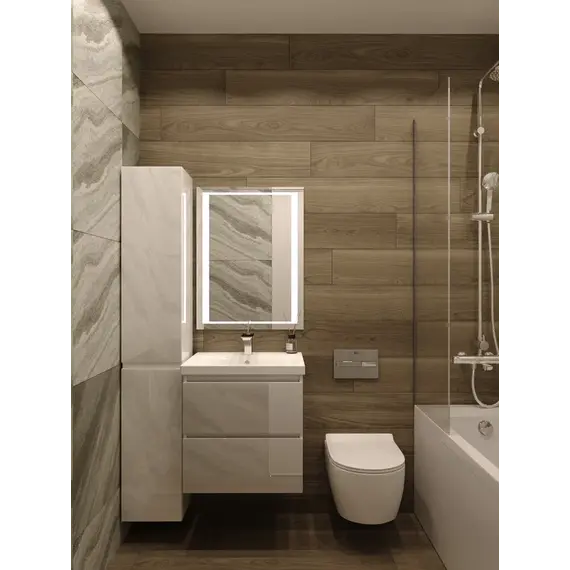 Тумба подвесная с раковиной Style Line Даймонд Люкс Plus