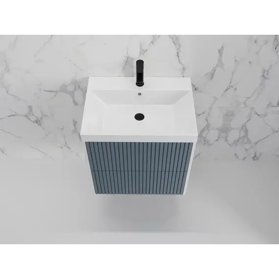 Тумба подвесная "Стокгольм "с раковиной Classic , (2 ящ.) графит софт, PUSH