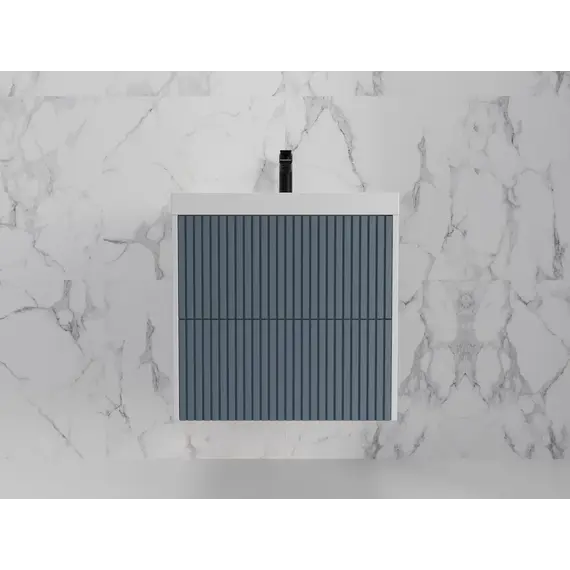 Тумба подвесная "Стокгольм "с раковиной Classic , (2 ящ.) графит софт, PUSH