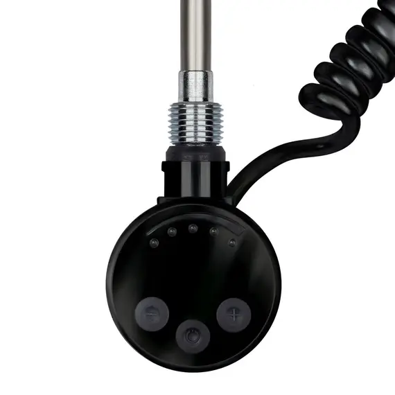 Полотенцесушитель Secado Корсико 1 СП , с полочкой,  электрический L/R черный матовый