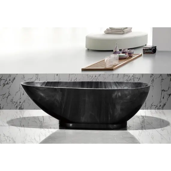 Ванна акриловая Frank F181 Обсидиан 180х85