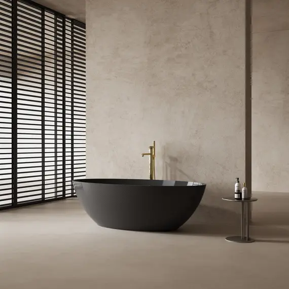 Карбоновая ванна ABBER Karbon AK9002-1.8 черная  180х85