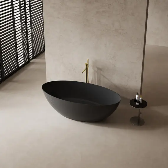 Карбоновая ванна ABBER Karbon AK9002-1.8 черная  180х85