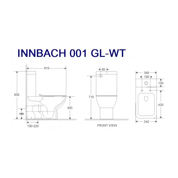 Унитаз компакт WW INNBACH 001 GL-WT