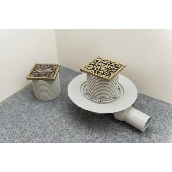 Насадка с рамкой и дизайн-решеткой Цветок  Bronze De Luxe