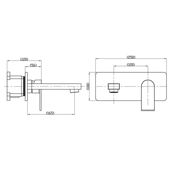 Встраиваемый смеситель для раковины BelBagno NOV NOV-BLVM-IN