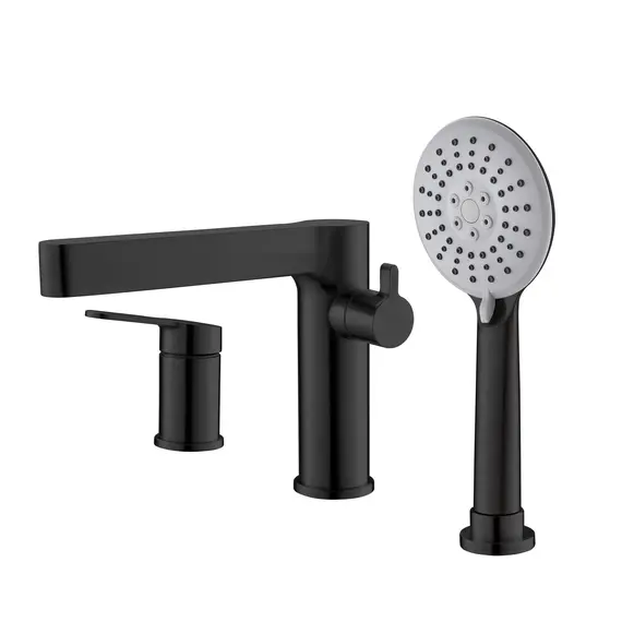 Смеситель на борт ванны BelBagno DELTA DEL-BVD3-NERO