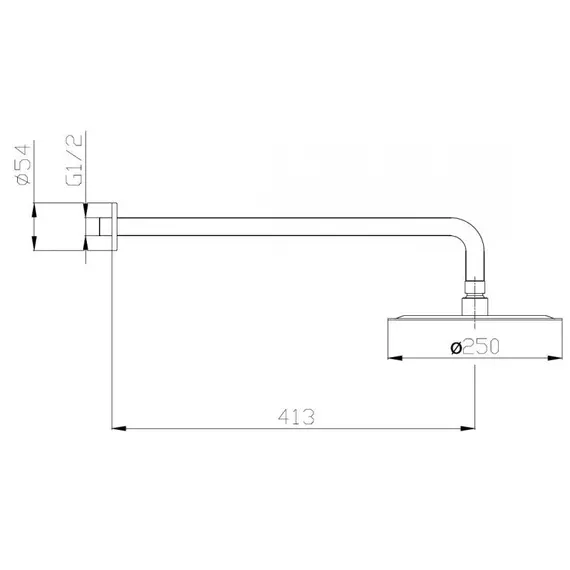 Верхний душ BelBagno ANCONA ANCONA-SLD-CRM