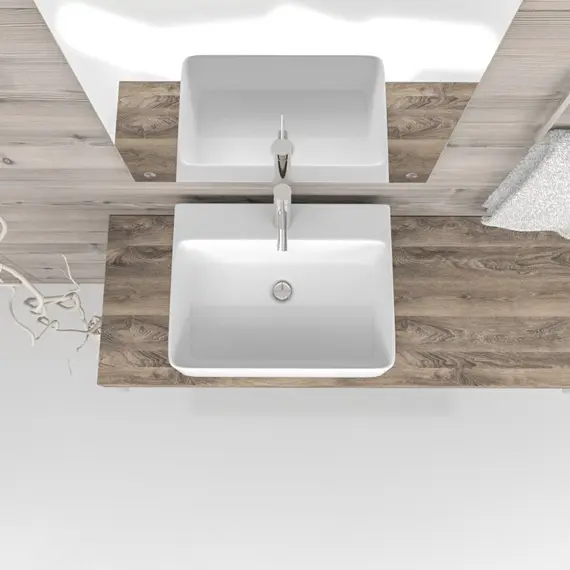 Раковина накладная ESBANO  "CIRCON-52" (white).