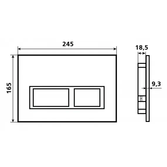 Кнопка смыва  ESBANO PRK-12MB