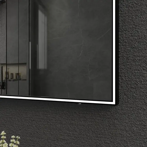 Зеркало со встроенной подстветкой и подогревом ESBANO ES-3803 черный