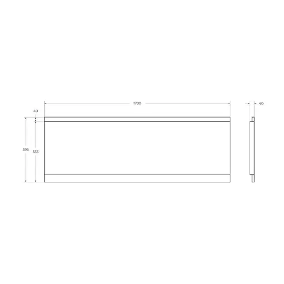 Передняя панель  CEZARES EMP-170-SCR-W37 170х70,170х75, 170х80