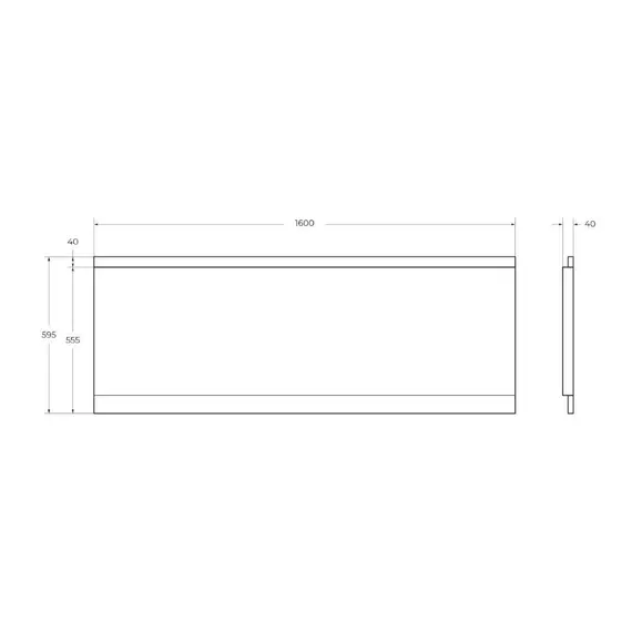 Передняя панель  CEZARES EMP-160-SCR-W37 160х70