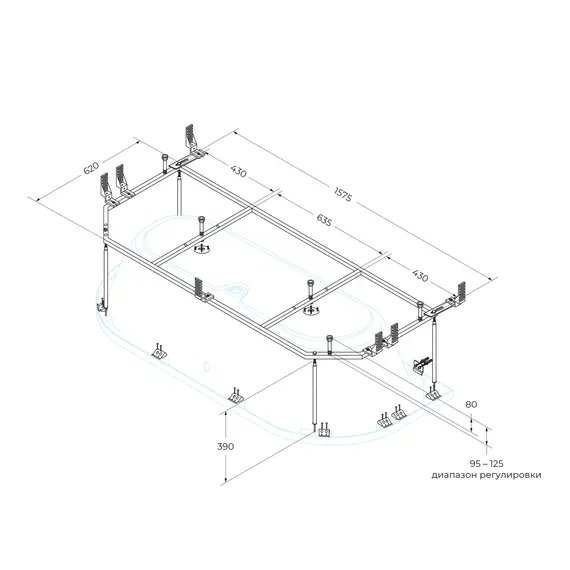 Металлический каркас CEZARES METAURO-MF