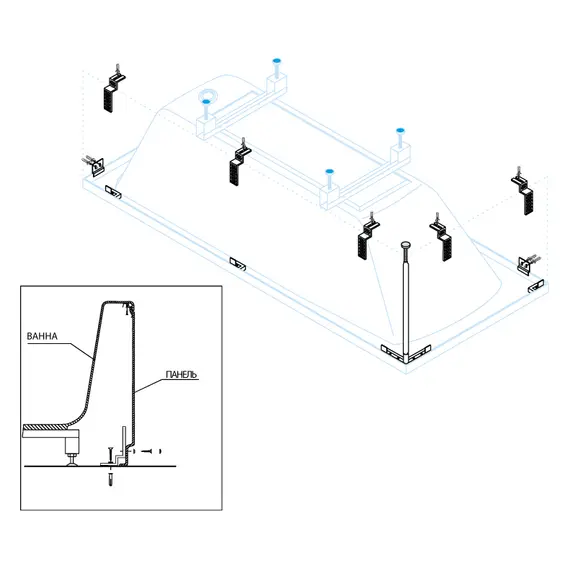 Универсальный установочный комплект CEZARES CZR-SCR-FIX-3-KIT