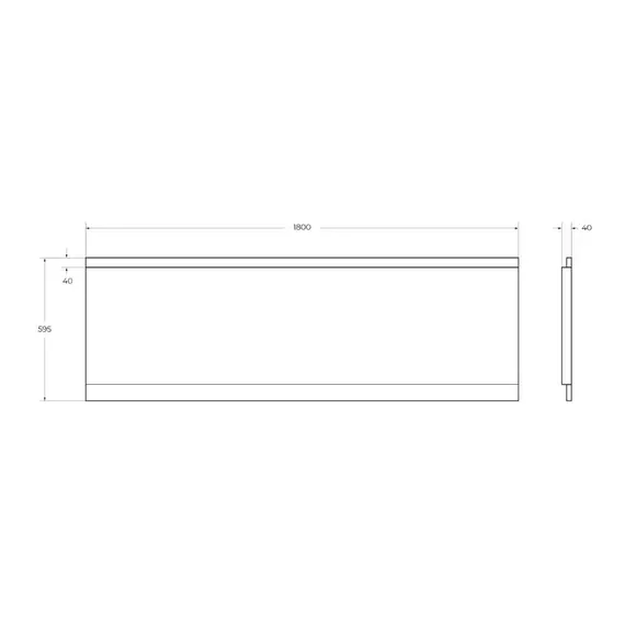 Передняя панель  с комплектом крепежа для установки на каркасе EM-180-F-SCR-W37 180х80