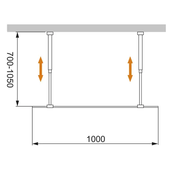 Душевая перегородка CEZARES LIBERTA-L-2-C-Cr