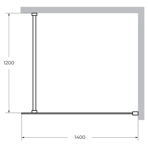Душевая перегородка CEZARES LIBERTA-L-1-C-Cr