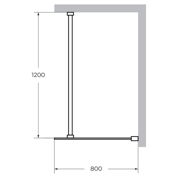 Душевая перегородка CEZARES LIBERTA-L-1-C-Cr
