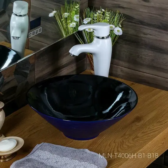 Раковина накладная Melana mln-7020-b1+b18 (t4006hb1+b18 )