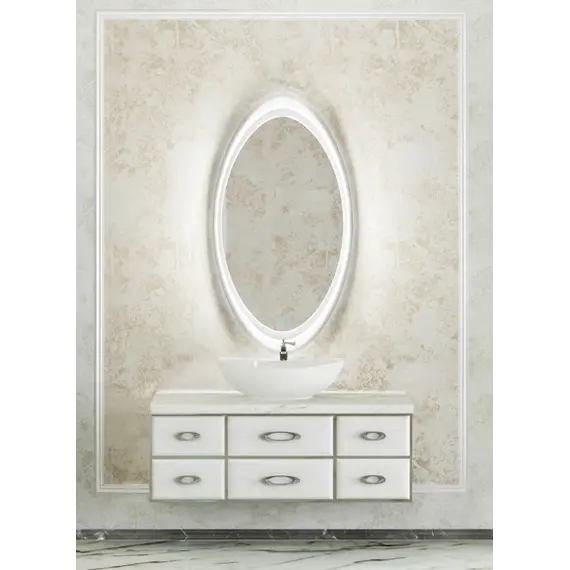 Тумба VELVEX OLIVIA 110 белая со столешницей