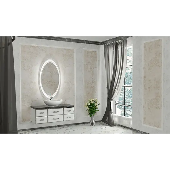 Тумба VELVEX OLIVIA 110 белая со столешницей