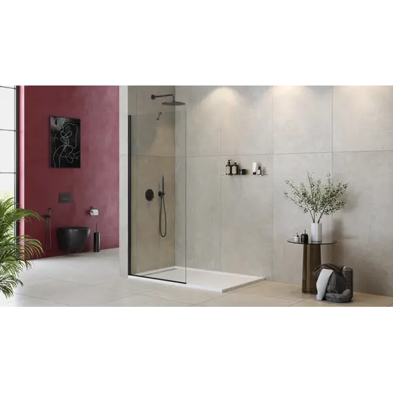 Душевая перегородка универсальная LIBERTA-L-1-TB-C-NERO