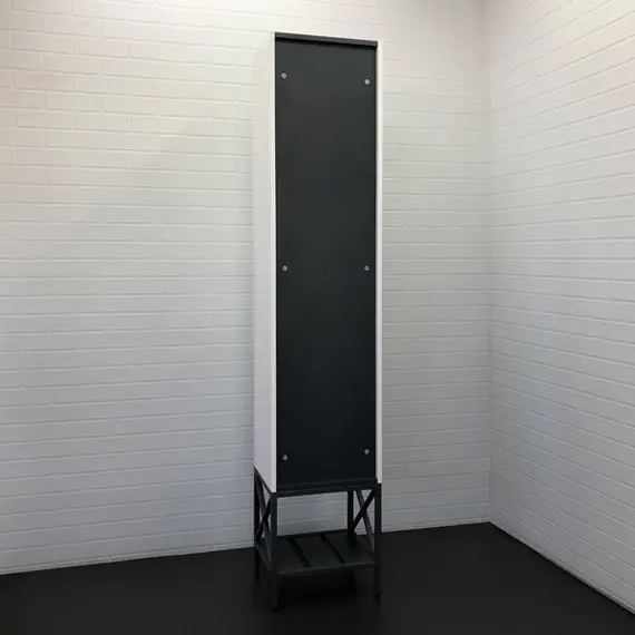 Шкаф-колонна Comforty Бредфорд-40 белый/графит