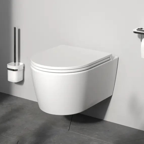 AM.PM Func подвесной унитаз 49 см FlashClean с сиденьем микролифт, бел мат