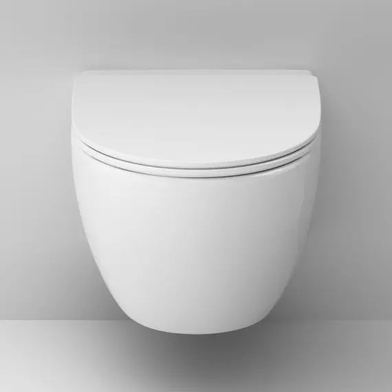 Унитаз подвесной AM.PM Awe C111700WH безободковый c сиденьем микролифт, белый