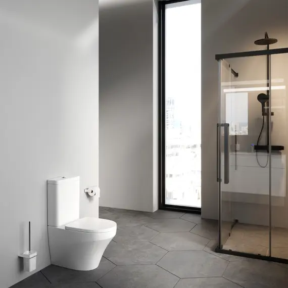 Унитаз напольный AM.PM Inspire C508607WH с сид. микролифт, универс. выпуск