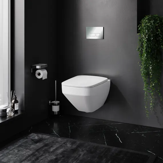 AM.PM Инсталл с клав Pro S глянц хром с подв унит Inspire V2.0 FlashClean с сид м/л