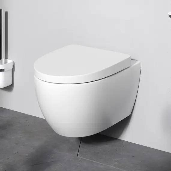 Унитаз подвесной AM.PM Awe C111738WH c сиденьем микролифт, белый