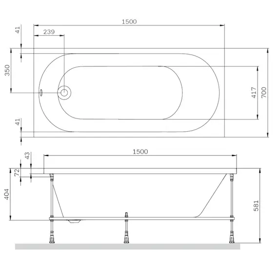 AM.PM X-Joy Ванна акриловая