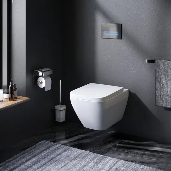 AM.PM Spirit V2.0 Square подвесной унитаз FlashClean с сиденьем микролифт