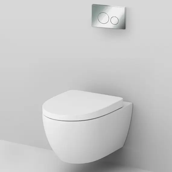 AM.PM Комплект инсталляция с клав Pro L глянц хром с подвесным унитазом Awe с сид м/лифт