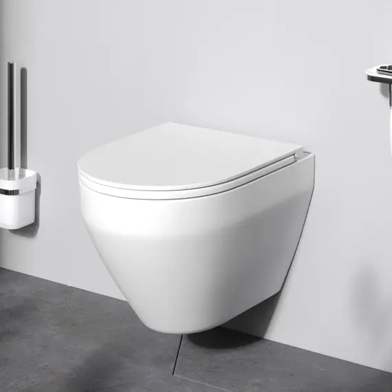 AM.PM Spirit V2.0 подвесной унитаз FlashClean с сиденьем микролифт, бел мат