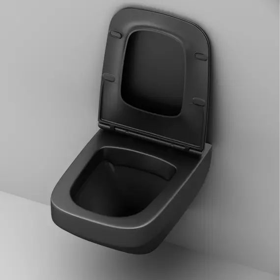 AM.PM Inspire V2.0 подвесной унитаз FlashClean с сиденьем микролифт, черн мат