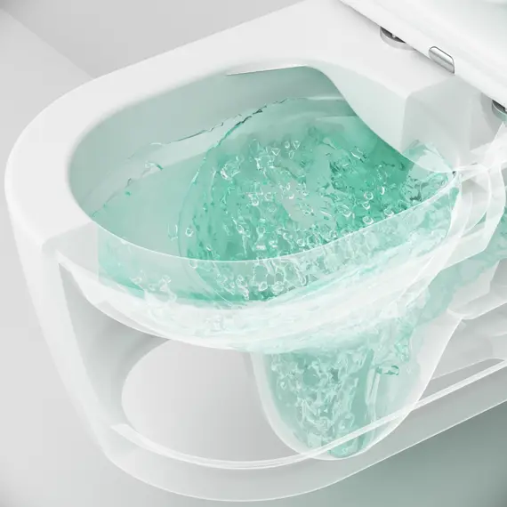 AM.PM Func подвесной унитаз 49 см FlashClean с сиденьем микролифт, бел мат