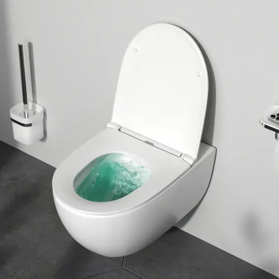 Унитаз подвесной AM.PM Awe C111700WH безободковый c сиденьем микролифт, белый