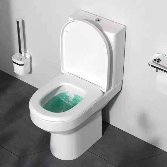 Унитаз напольный AM.PM Spirit 2.0 C708600WH безободковый с сид. микролифт 58WH, белый