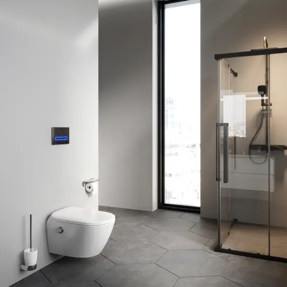 AM.PM Sensation подвесной унитаз с интегрированным электронным биде TouchReel